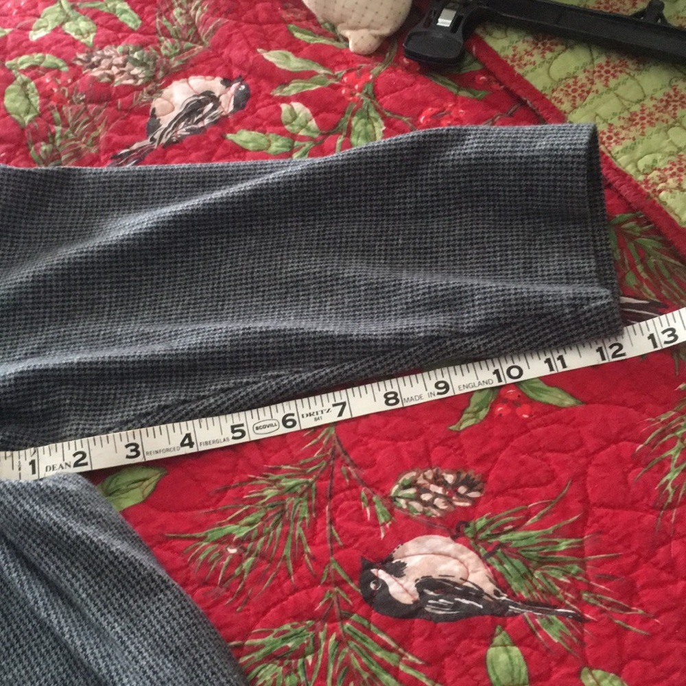 J Jill top gray houndstooth xl 3/4 sleeves - Picture 7 of 8